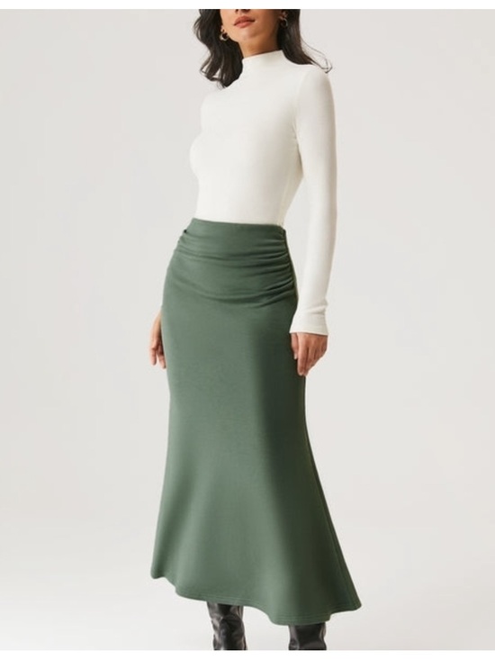 OGL Dresses & Skirts - OGL Mermaid Maxi Skirt in Moss